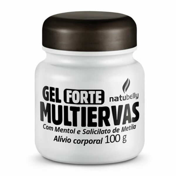 Gel Forte Multiervas - 100 g Elaborado com ervas naturais e compostos selecionados. Utilize em massagens anti estressantes, para alívio e aquecimento muscular.