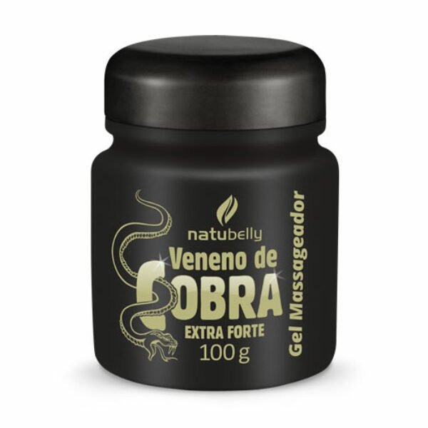 Gel Massageador Veneno de Cobra - 100 g Potente gel, rápido e infalível para alívio em casos de stress, cansaço, tensões e sensações de desconforto. O bote certo para o seu bem-estar.