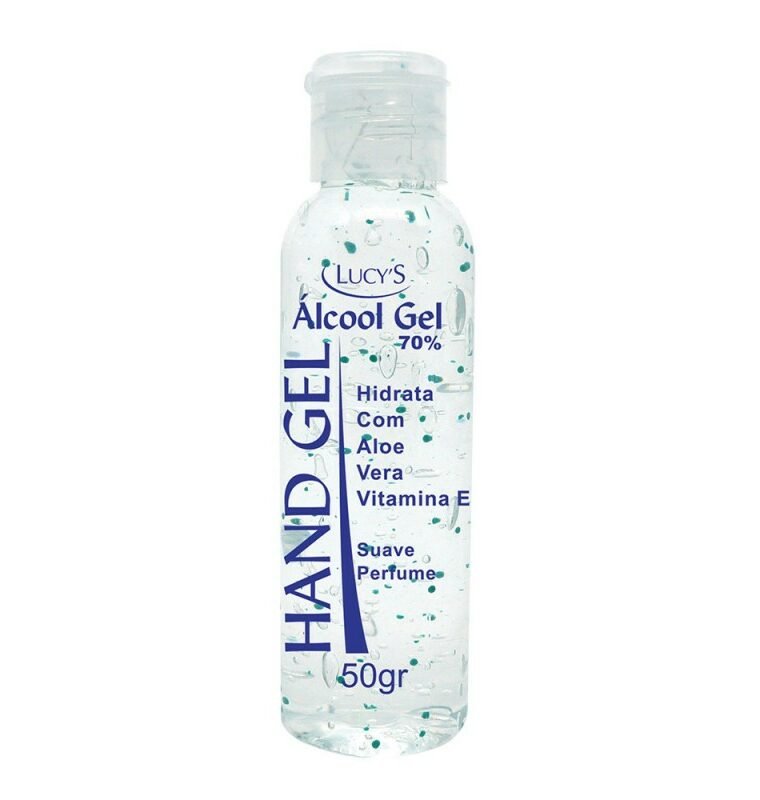 Mini Álcool Gel 70% Hidratante Aloe e Vitamina E 50g. Antisséptico. Hidratante. Poderosa ação contra micro-organismos patogênicos como as bactérias, vírus, etc.