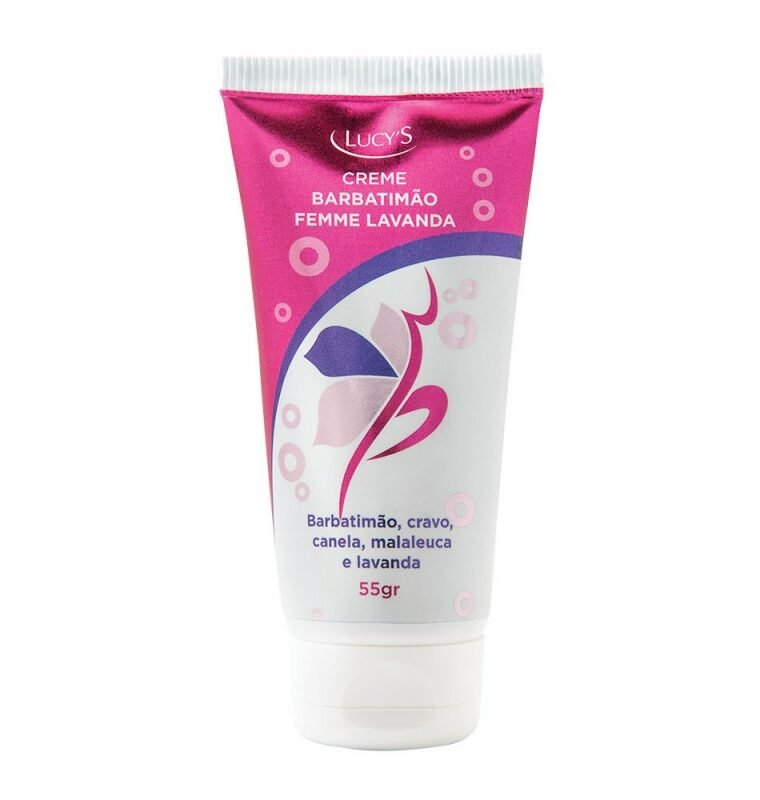 Creme Barbatimão Femme Lavanda 55g promove sensação de frescos e bem estar.