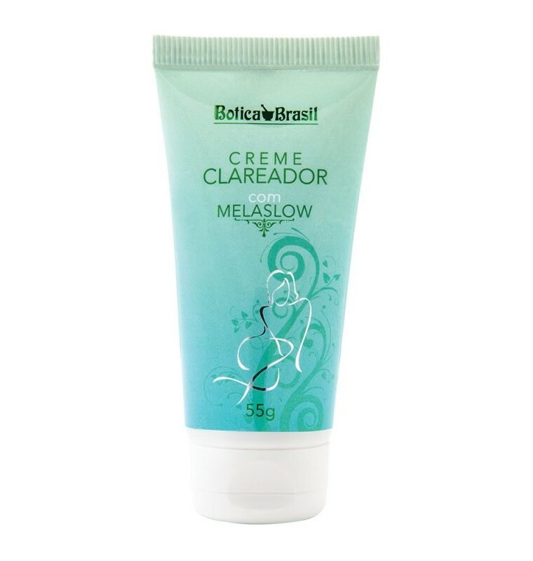 Creme Clareador com melaslow 55g com ativo de ação clareadora da pele.