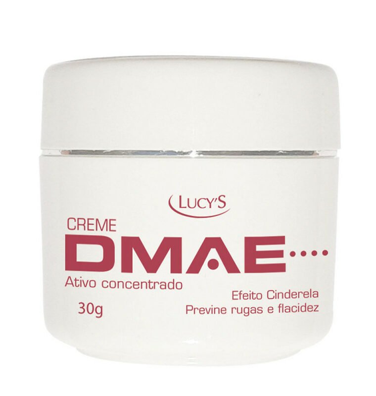 Creme DMAE com ativo concentrado - 30g com ativo DMAE nanoencapsulado que promove uma liberação mais eficaz do ativo na pele. Ação firmadora da pele e contra flacidez. Possui forte ação antiinflamatória, antioxidante e hidratante atuando de maneira expressiva sobre o envelhecimento cutâneo.