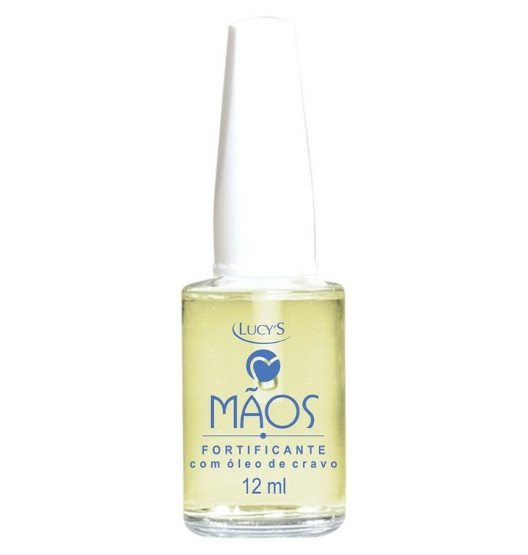 Fortificante com óleo de cravo 12ml o óleo de cravo trata e hidrata as unhas, reduzindo as imperfeições e auxilia no combate às micoses.