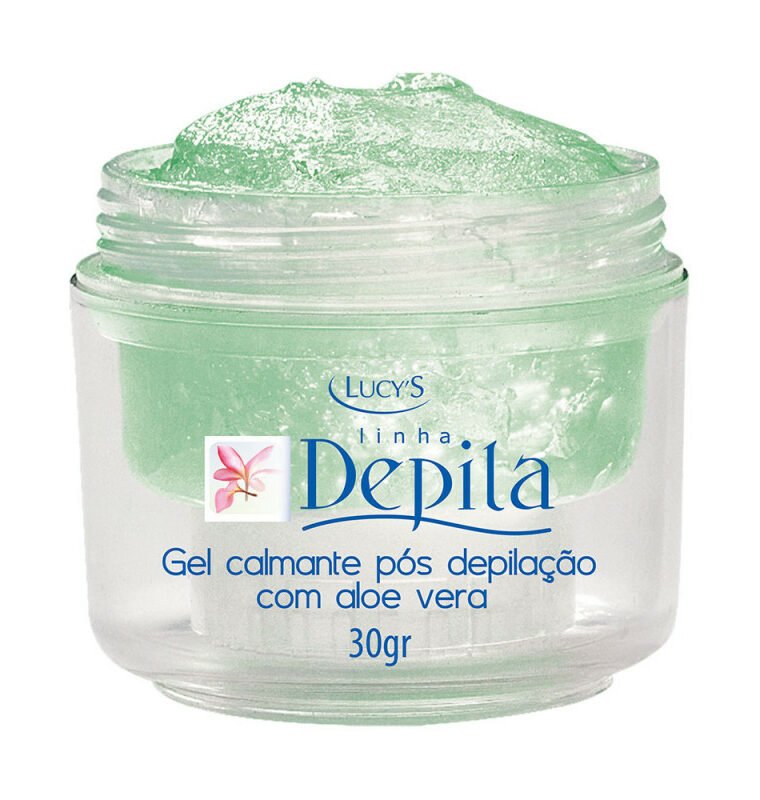 Gel calmante pós depilação com aloe vera - 30gr Suaviza , hidrata e protege a pele de irritações após a depilação.