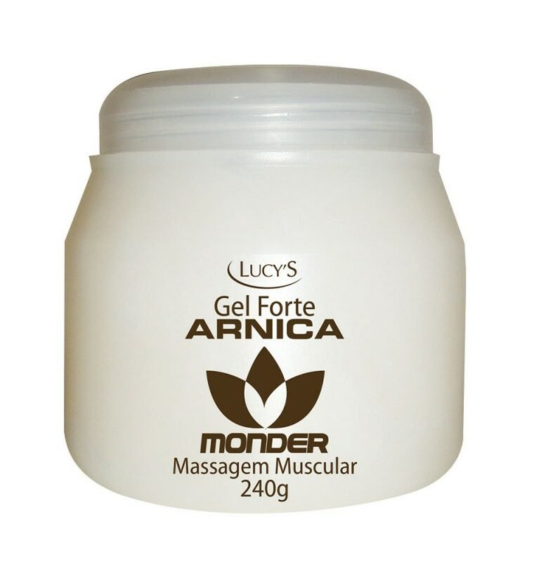 Gel para massagem muscular. A arnica é muito recomendada como analgésico para machucados no geral A arnica possui muitas propriedades curativas, que são conhecidas há séculos e também utilizadas nas medicinas modernas. As folhas da planta têm propriedades anti-inflamatórias e ação de combate à dor no seu uso tópico.