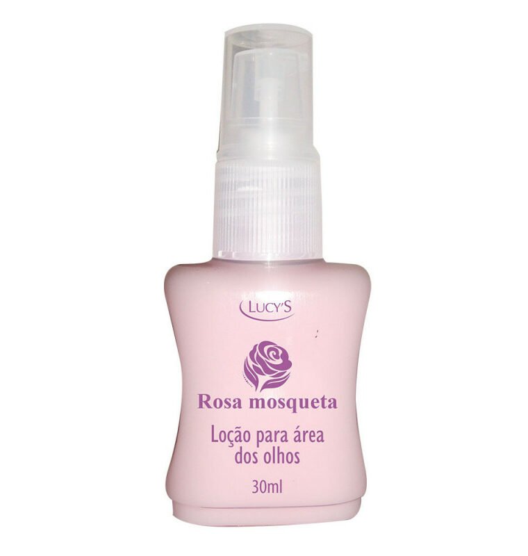 Loção para área dos Olhos Rosa Mosqueta - 30ml suaviza as linhas de expressão e revitaliza a pele ao redor dos olhos. Auxilia na recuperação da elasticidade e da firmeza da pele.