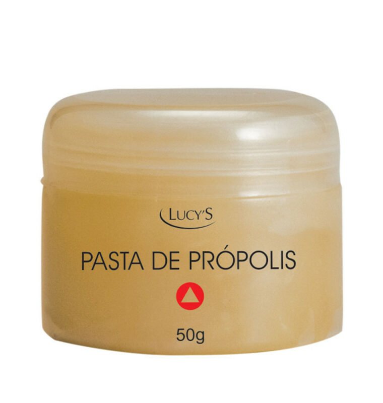 Pasta de própolis 50g ajuda a prevenir irritações do pós barba e pós depilação.