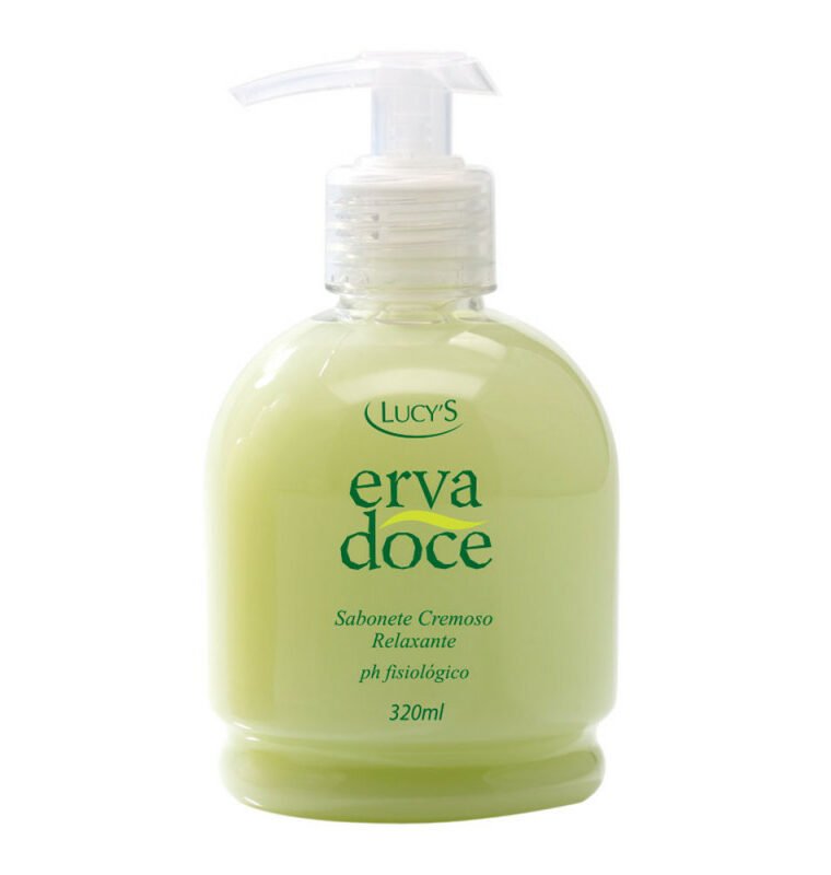 Sabonete Erva Doce 320ml com extratos naturais. Perfume com propriedades relaxantes.