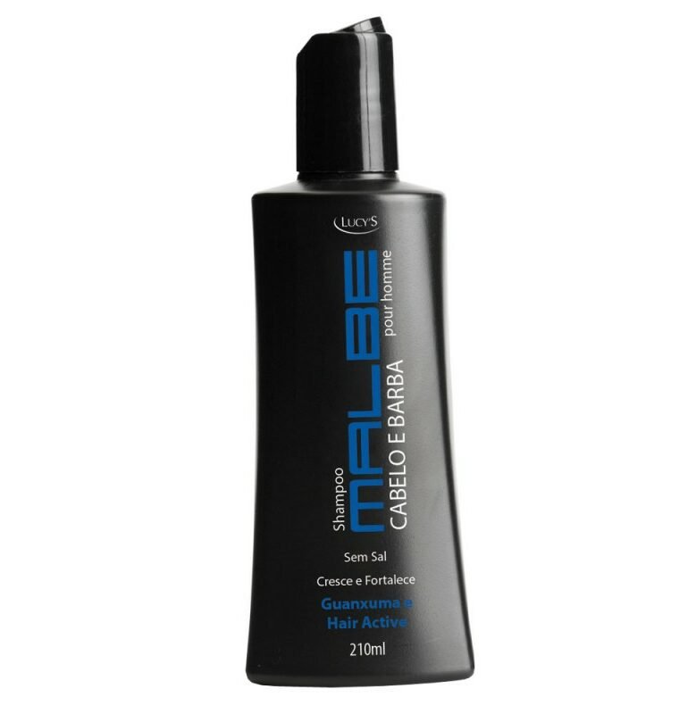 Shampoo Masculino para Cabelo e Barba. Auxilia no crescimento e fortalece desde a raiz. Reativa a microcirculação do bulbo capilar. Com guanxuma e hair active.